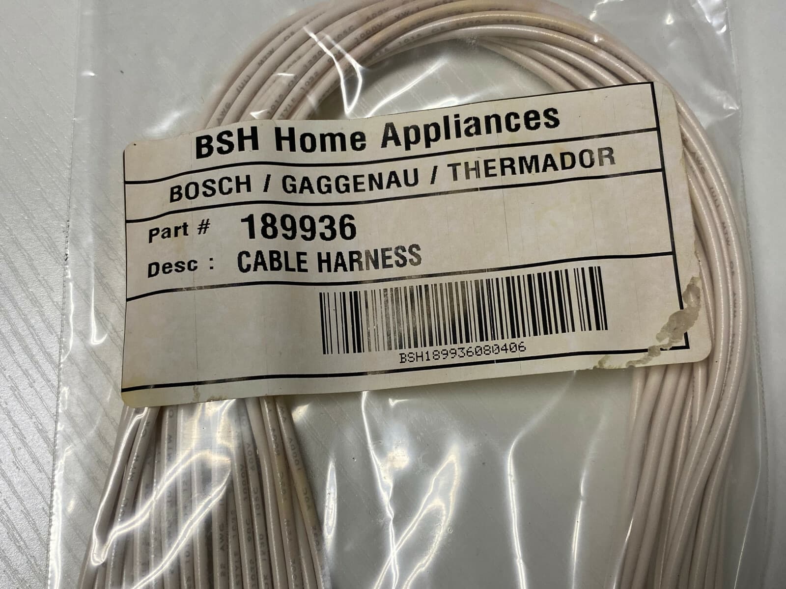 Genuine OEM Bosch Harness, Keypad 189936 — thumbnail 3