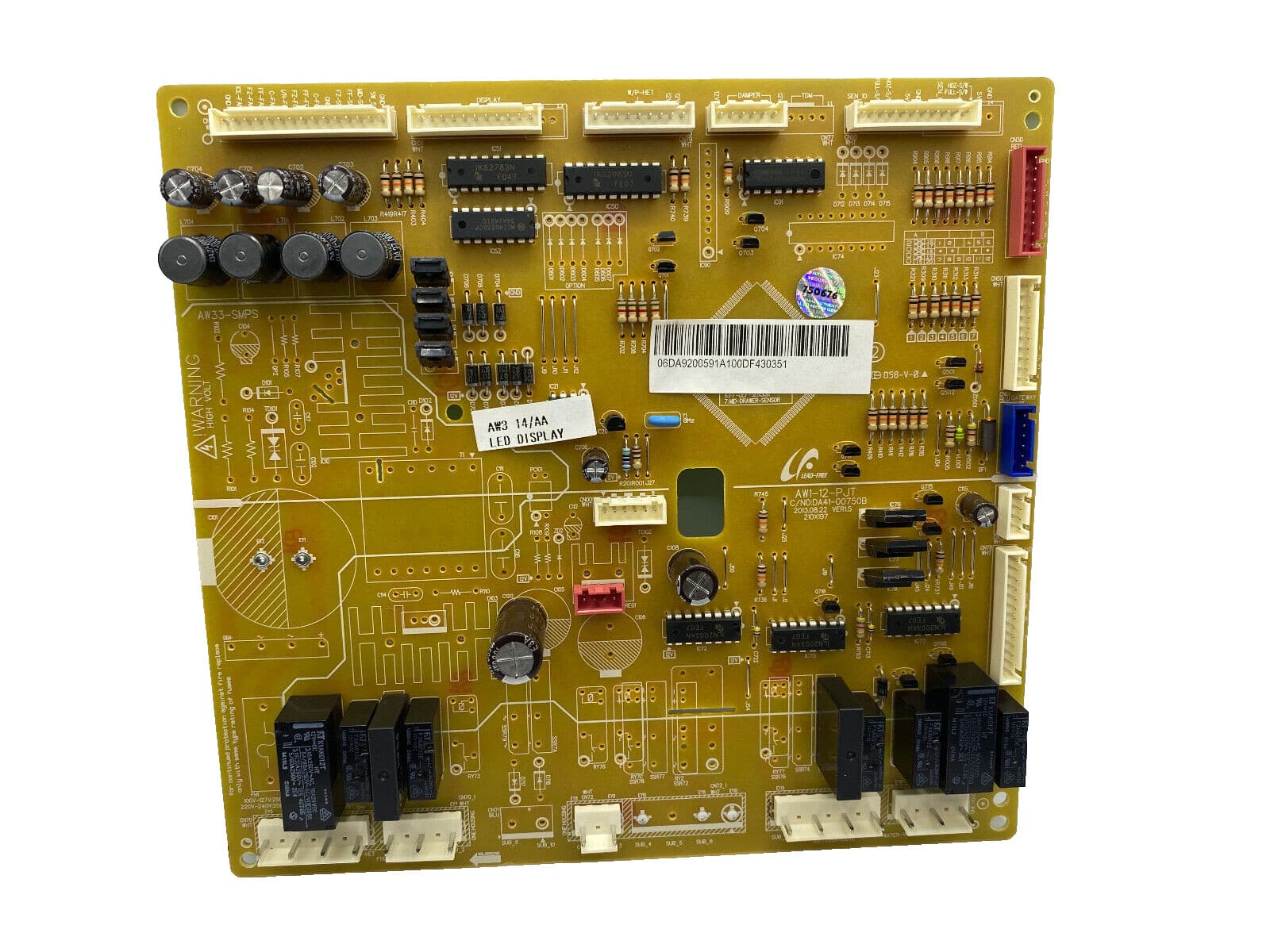 New OEM Samsung Refrigerator Electronic Control Board DA92-00591A, DA94-02663A