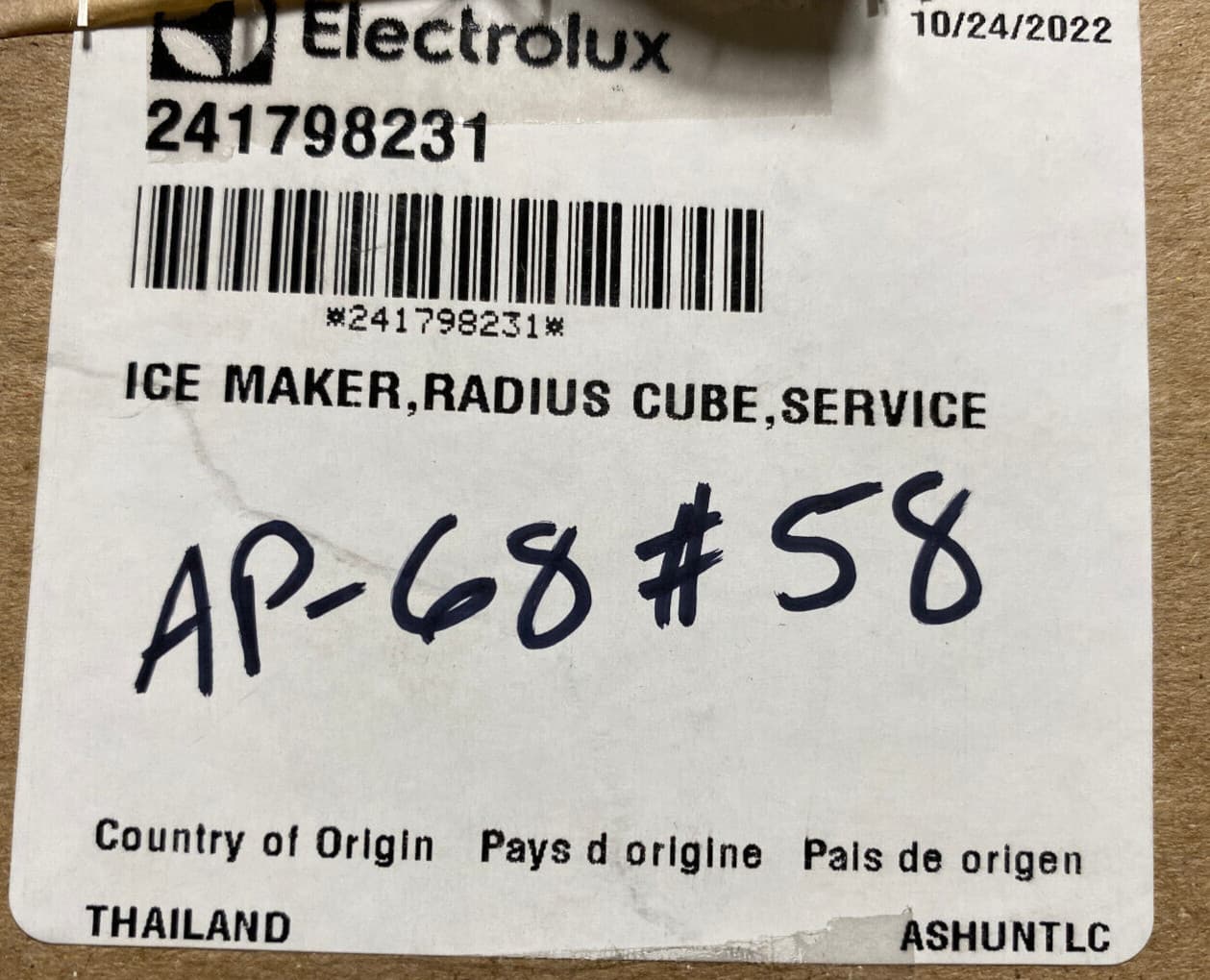 New Genuine OEM Frigidaire Electrolux  Refrigerator Ice Maker 241798231 — thumbnail 6