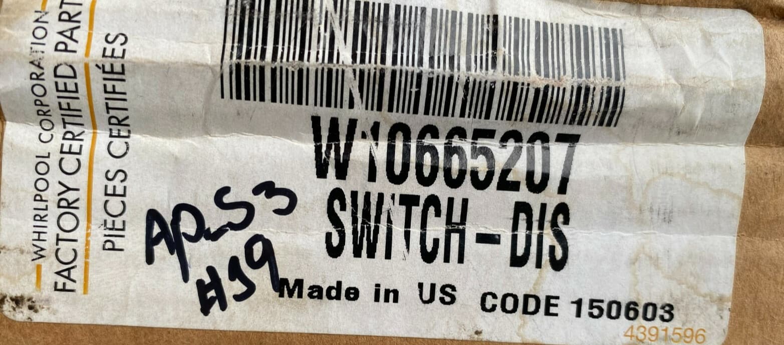 NEW Genuine OEM Whirlpool Washer   Dispenser Motor & Switch GHW9100LW1 W10665207 — thumbnail 4