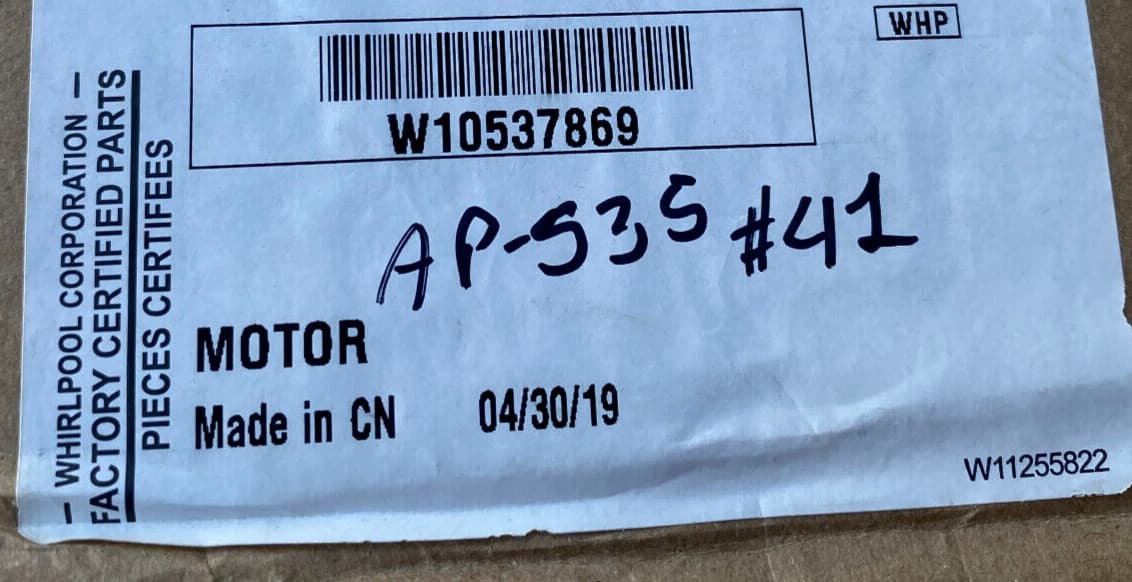 W10537869 OEM Whirlpool Dishwasher Diverter Motor NEW Genuine — thumbnail 8