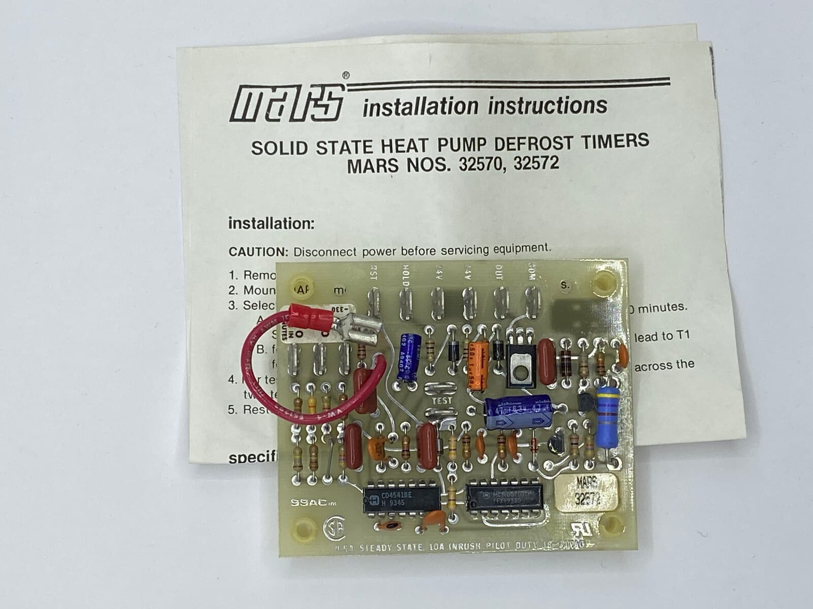 New Genuine Mars Heat Pump Defrost Timer 32572 — thumbnail 3