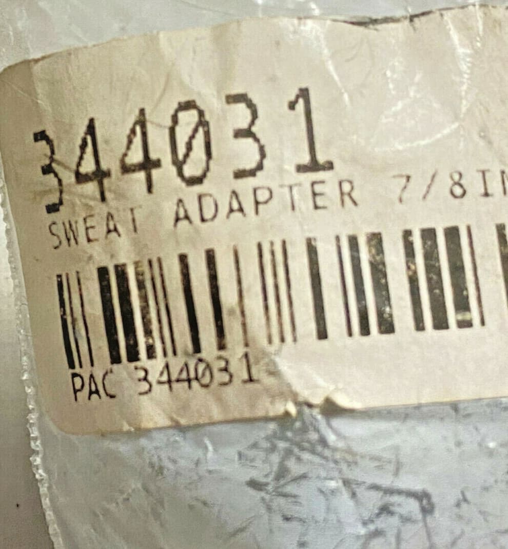 344031 NEW Pac Bristol Sweat Adapter 7/8 Genuine OEM — thumbnail 4