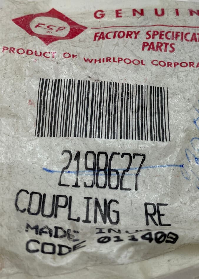 New Genuine OEM Whirlpool Refrigerator Coupling 2198627 — thumbnail 3