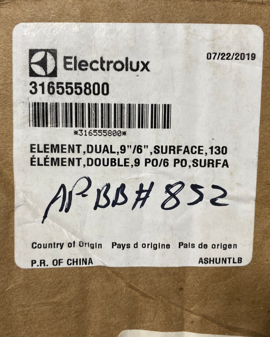 New Genuine OEM Frigidaire Range Dual 9"/6" Surface Element  316555800 — thumbnail 4