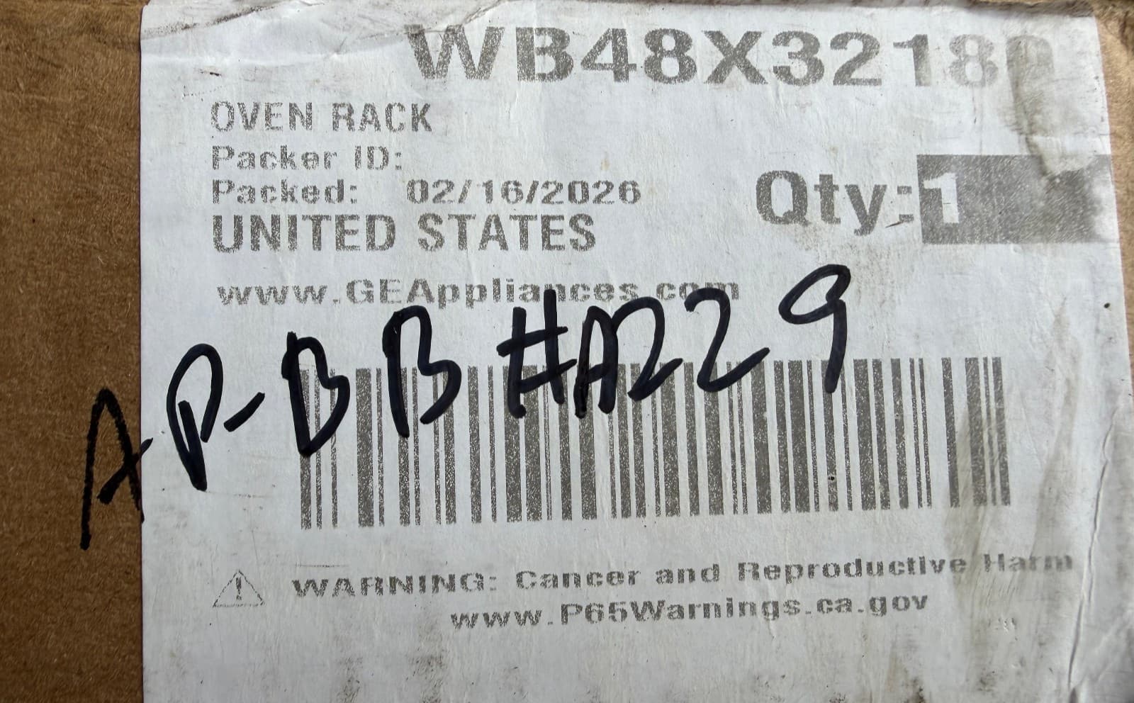 WB48X32180 OEM GE Range Oven Rack New Genuine — thumbnail 2