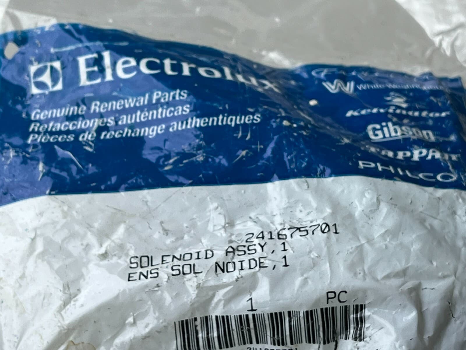 New Genuine OEM Frigidaire Solenoid And Yoke Assembly FRS26H5ASB5 241675701 — thumbnail 10