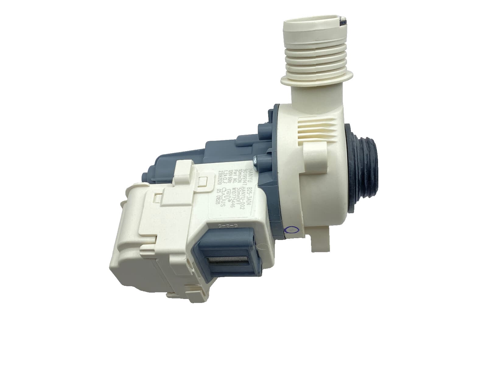 New Genuine OEM Whirlpool Washer Water Pump 1CWTW4705GW0 W10919003 — thumbnail 3