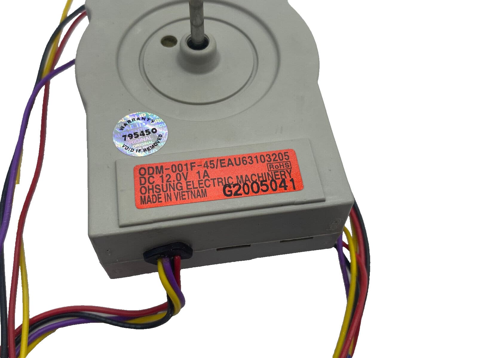 Genuine OEM LG Refrigerator Condenser Fan Motor and Blade EAU63103205 — thumbnail 4