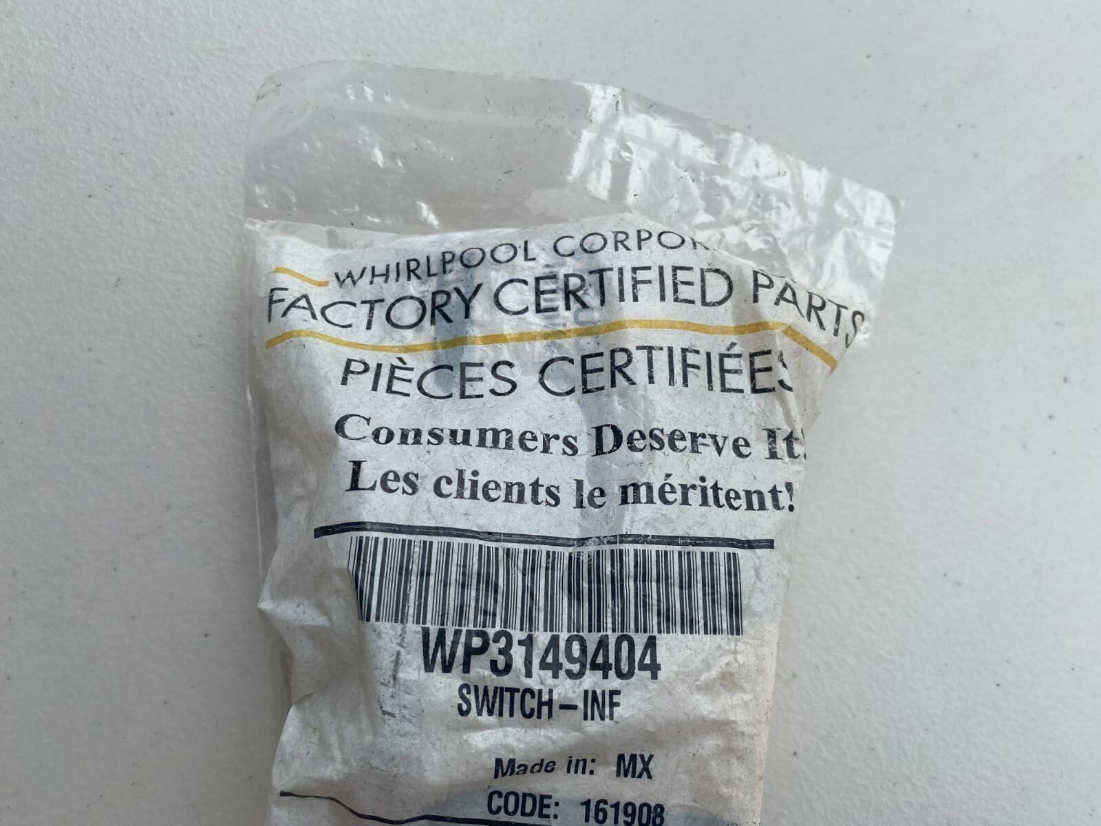 New Genuine Whirlpool Infinite Switch WP3149404 — thumbnail 7