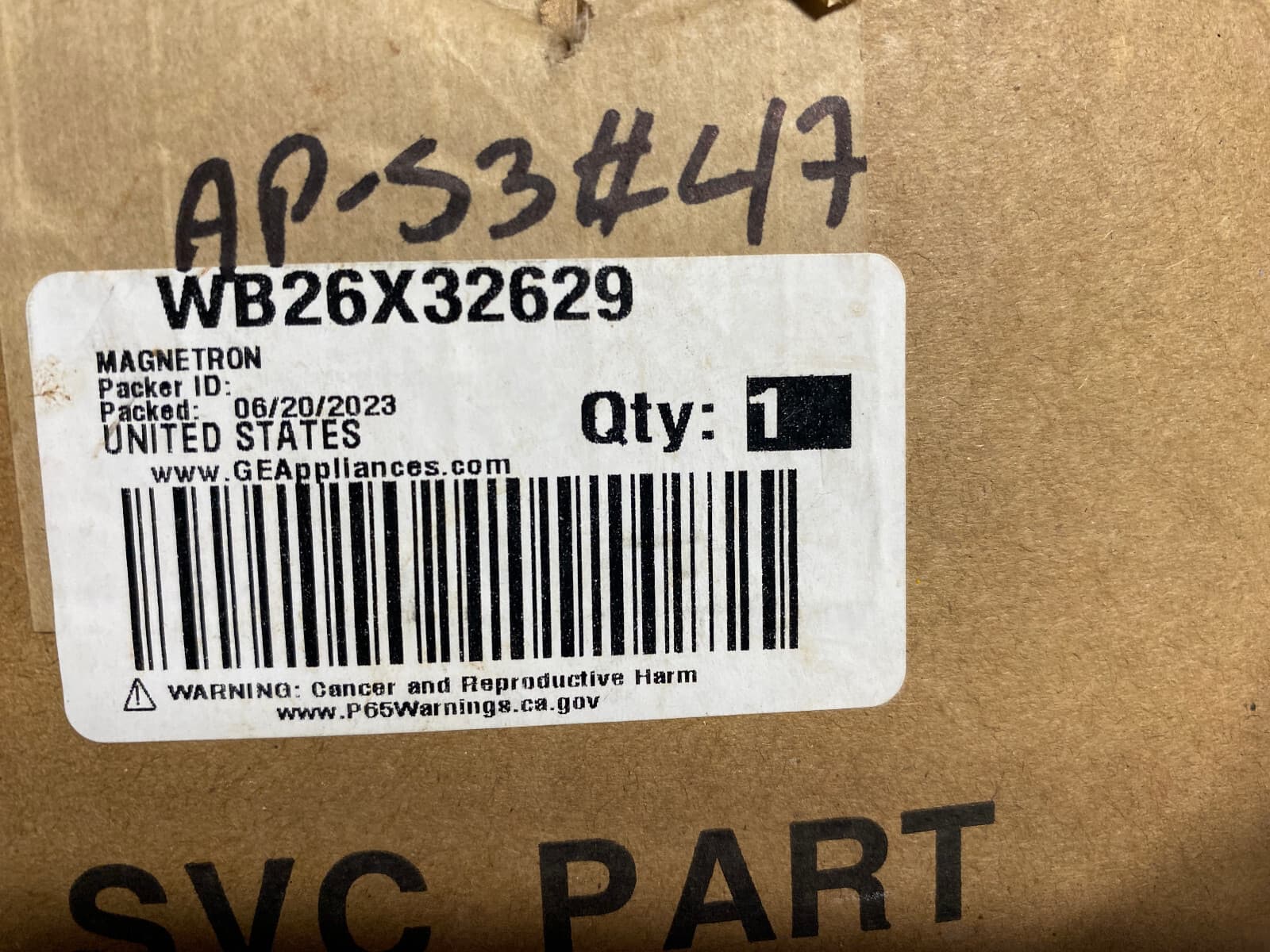 New Genuine GE Microwave Magnetron WB26X32629 — thumbnail 8