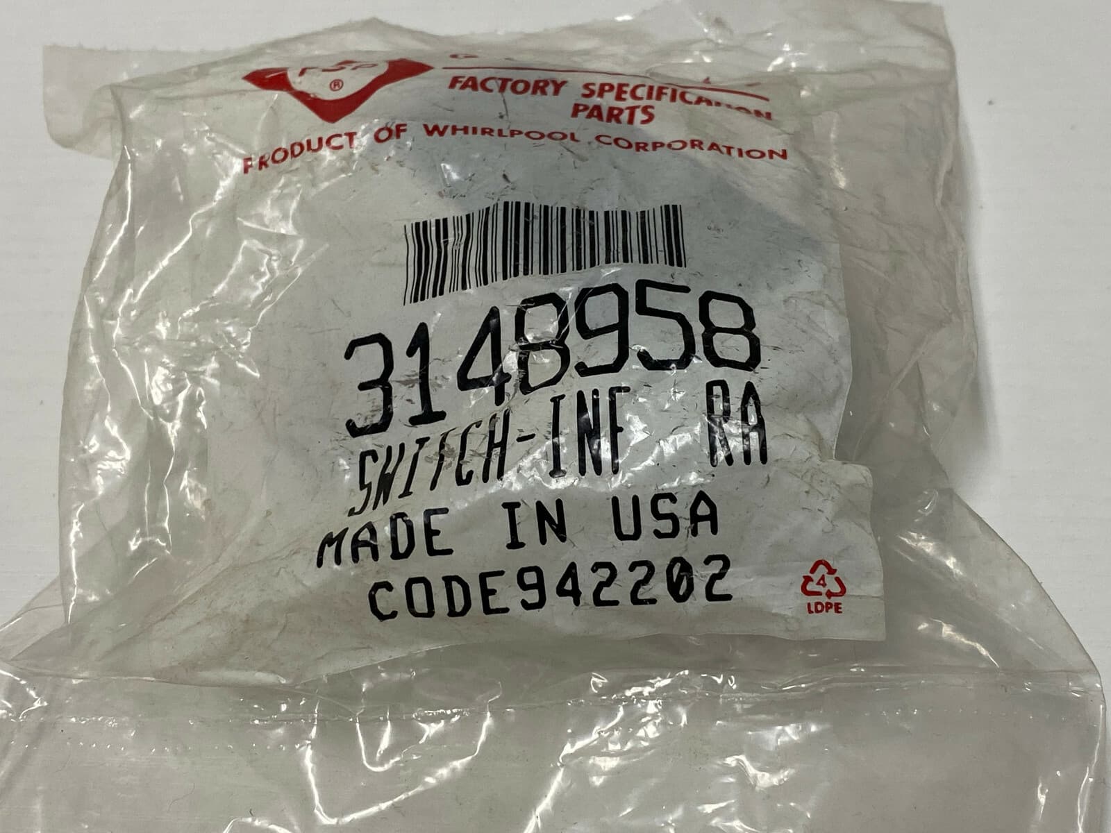 New Genuine OEM  Whirlpool Electric Ranges Switch-Infinite 3148958 — thumbnail 3