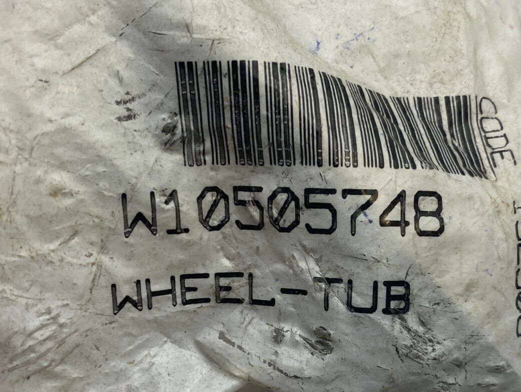 W10505748 OEM Whirlpool Dishwasher Wheel (Set of 2) New Genuine — thumbnail 3
