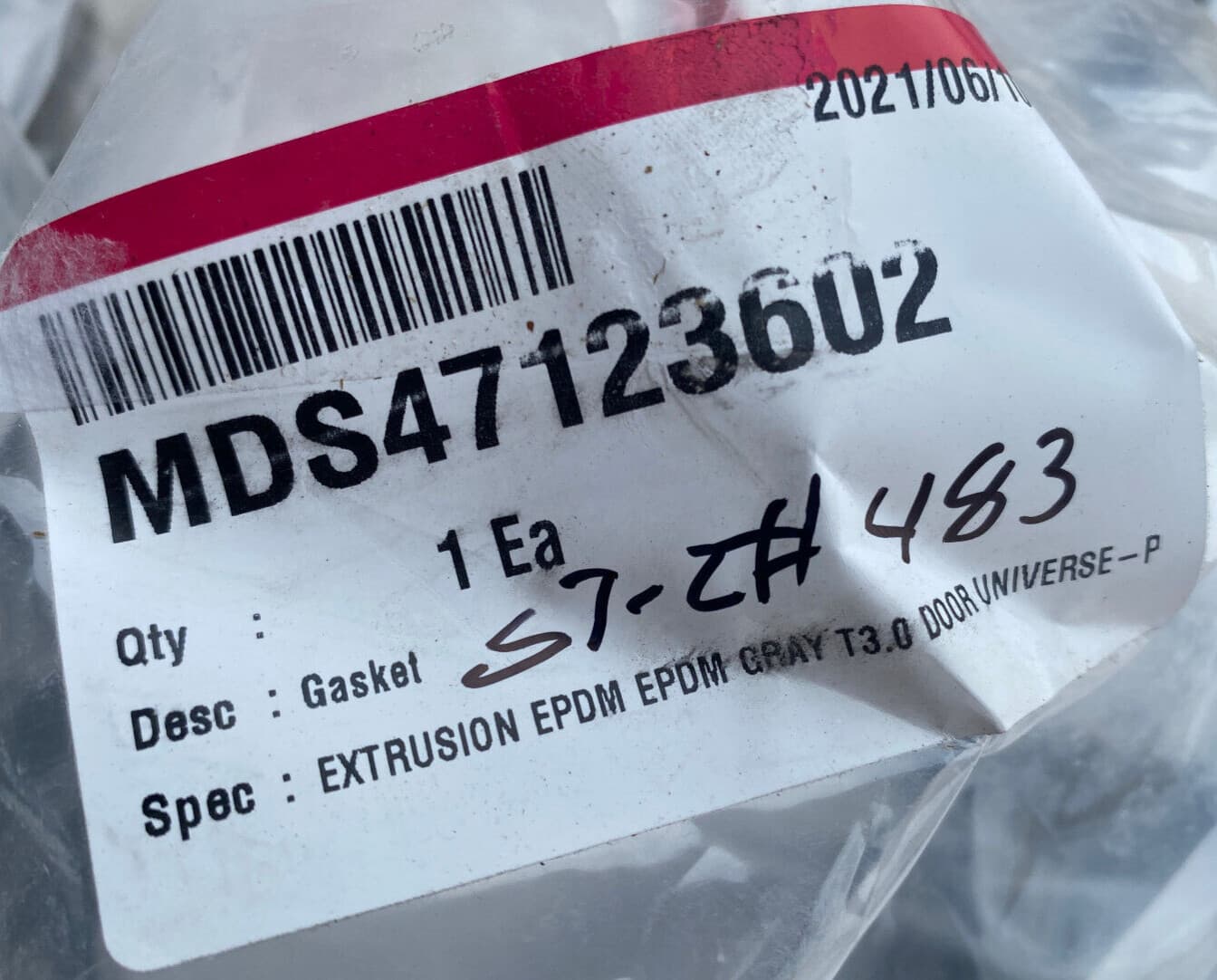 New Genuine OEM LG Washer Door Boot MDS47123602 — thumbnail 2