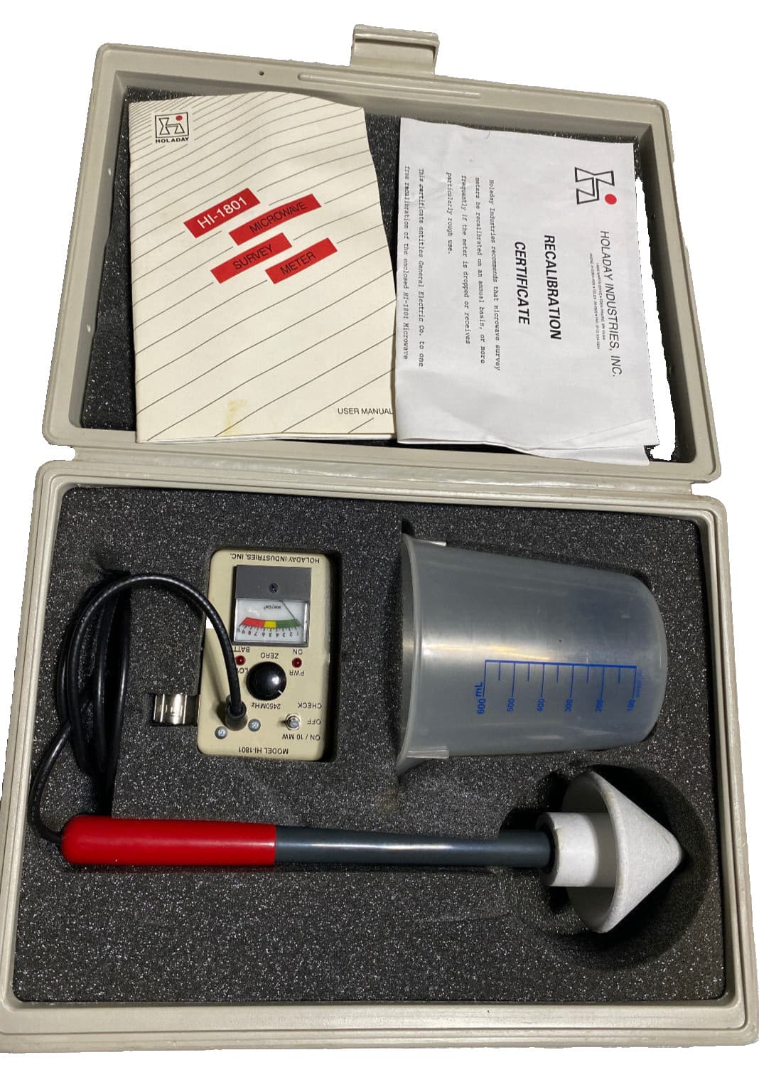 Genuine OEM Holaday  Microwave Oven Survey Meter Kit 2450 MHz  HI-1801