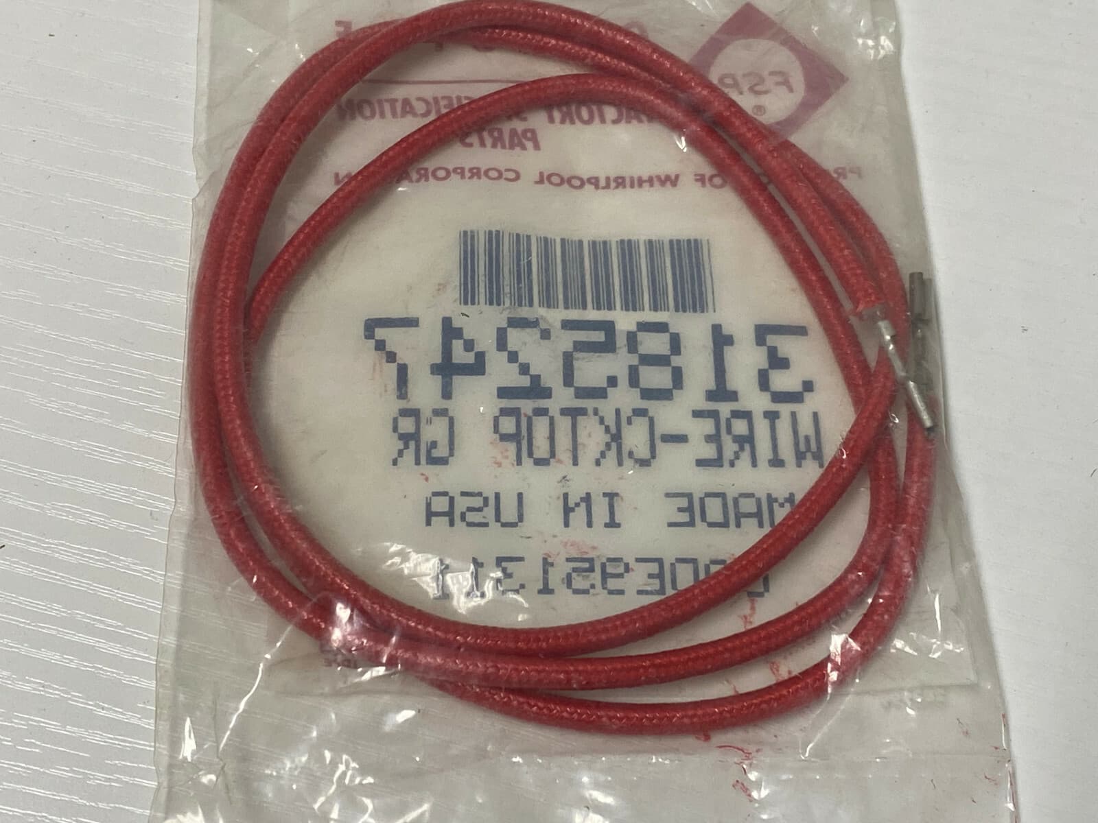 Genuine OEM Whirlpool  Gas Cooktop Top Wire 3185247 — thumbnail 4