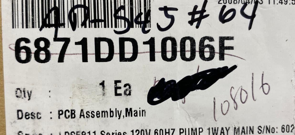 Genuine OEM  LG Dishwasher Control Board 6871DD1006F — thumbnail 4