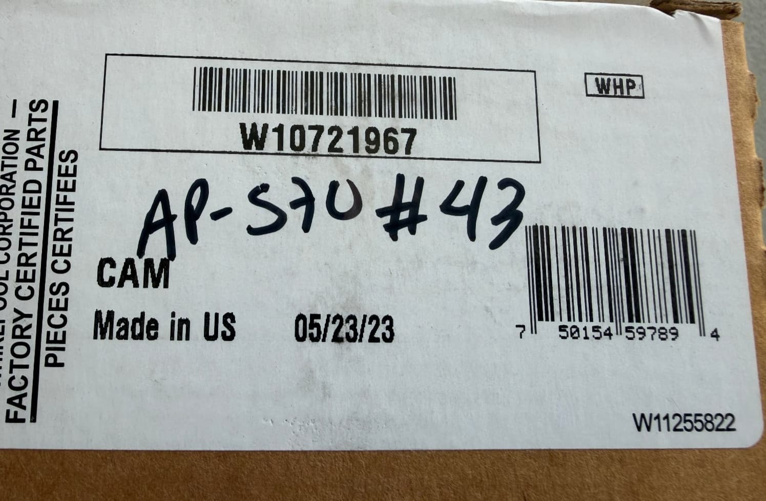 W10721967  Whirlpool Washer Drive Clutch Kit OEM New Genuine — thumbnail 2