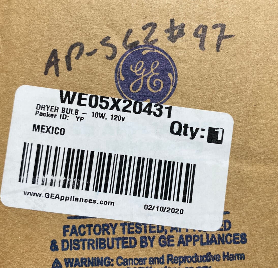 New Genuine OEM GE Dryer Drum Light Bulb WE05X20431 — thumbnail 4