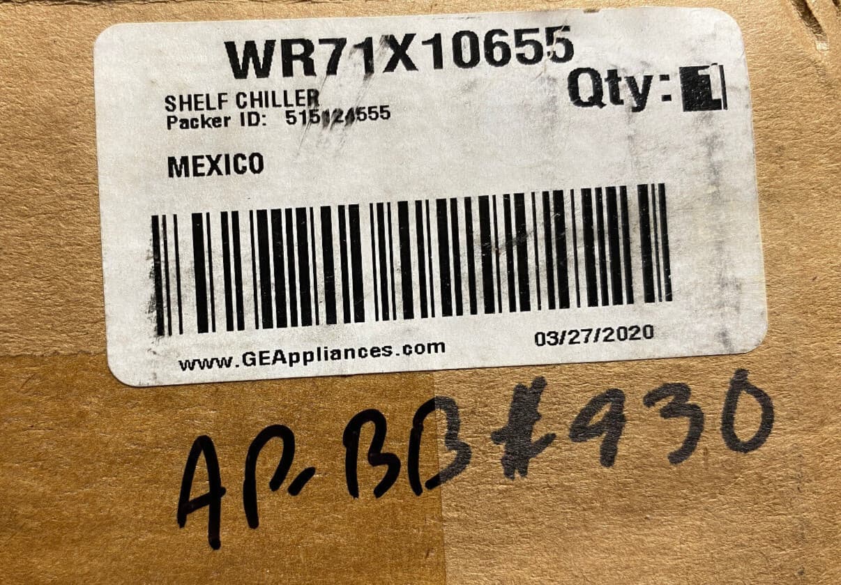 New Genuine OEM GE Refrigerator Freezer Chiller Shelf WR71X10655 — thumbnail 4