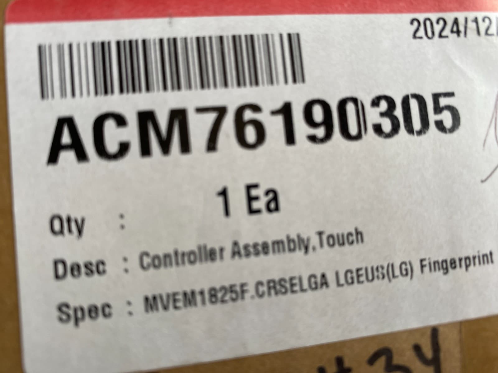 ACM76190305 LG OEM Microwave Touchpad Control Panel New Genuine — thumbnail 5