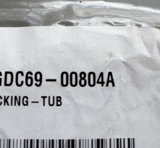 DC69-00804A Samsung Washing Machine Tub Seal Gasket New Genuine — thumbnail 2