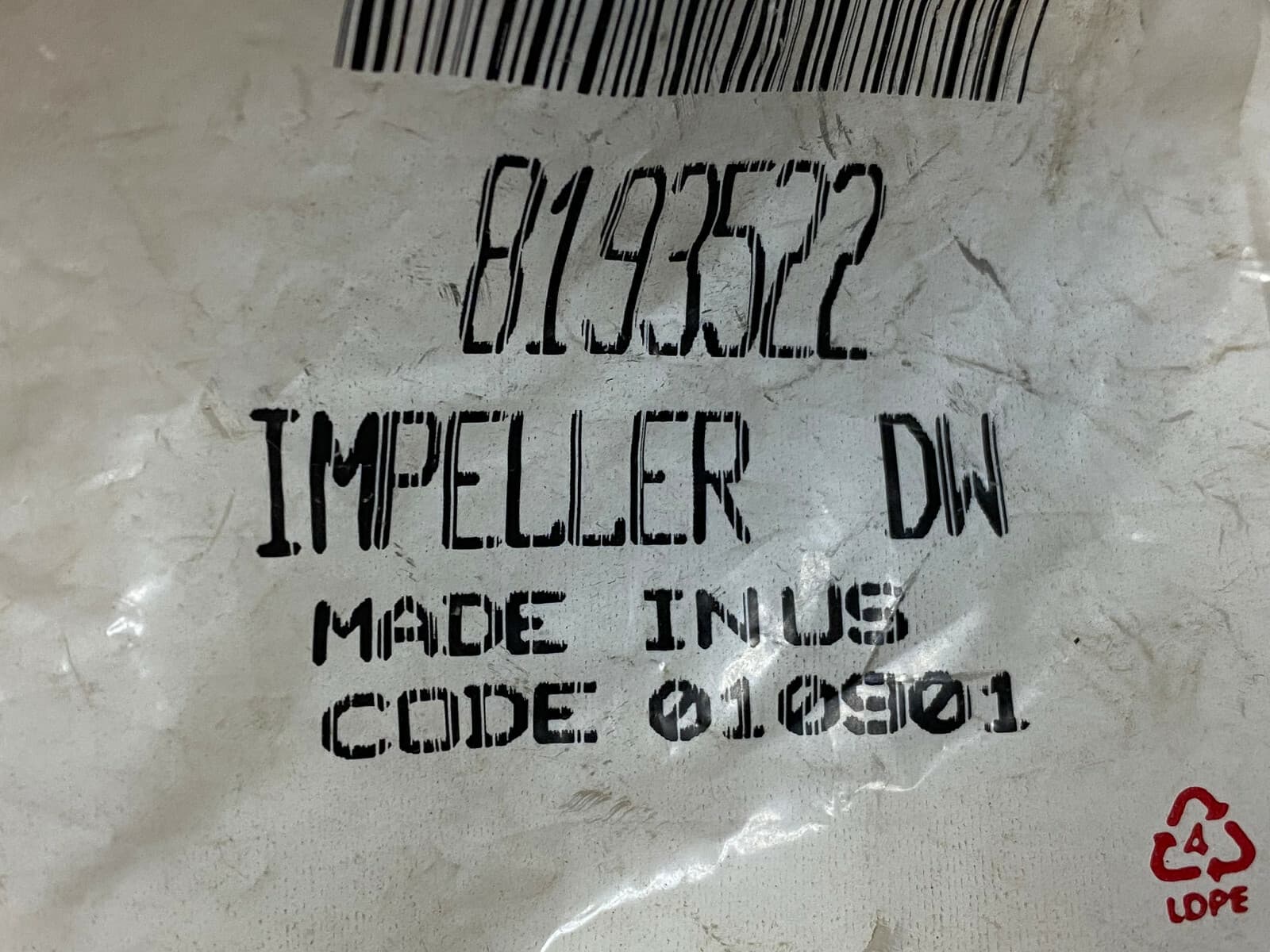 NEW Genuine OEM Whirlpool Dishwasher Pump Impeller Kit GU980SCGB2   8193522 — thumbnail 4