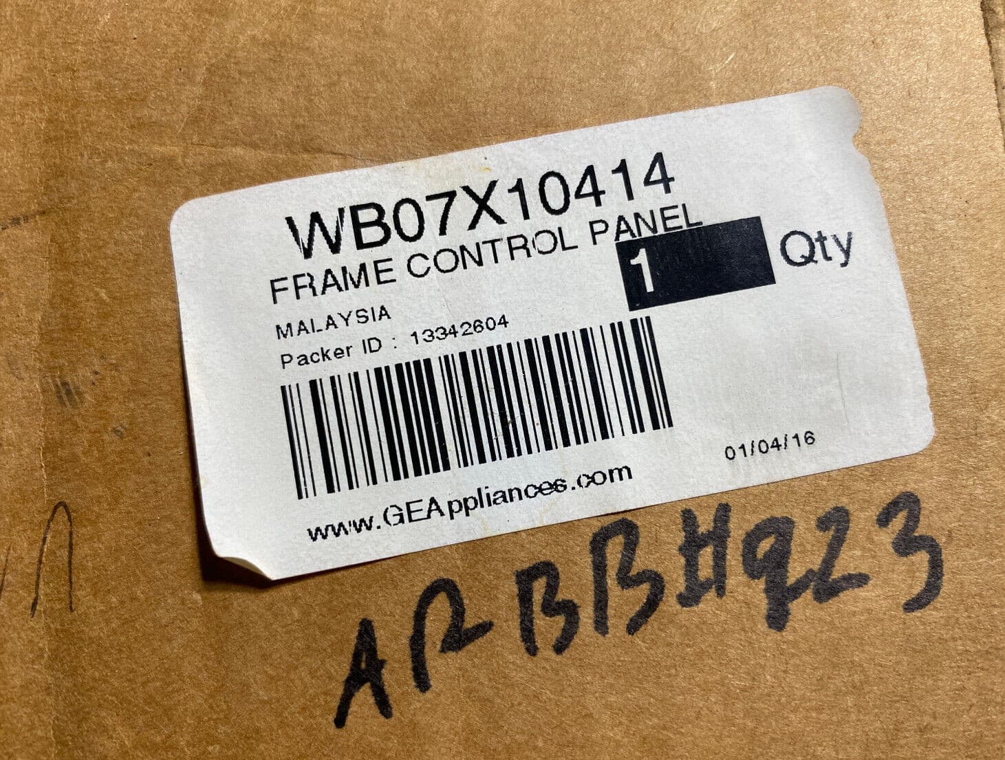 New Genuine OEM GE Control Panel Frame WB07X10414 — thumbnail 3