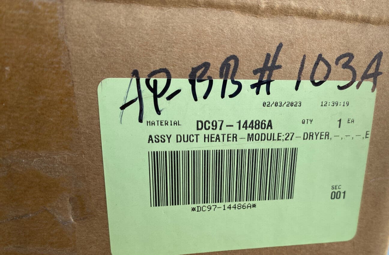 New Genuine OEM Samsung Dryer Heating Element Assembly DC97-14486A — thumbnail 3