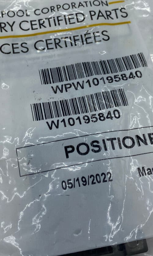 New Genuine OEM Whirlpool Dishwasher Adjuster Positioner Clip W10195840 — thumbnail 3