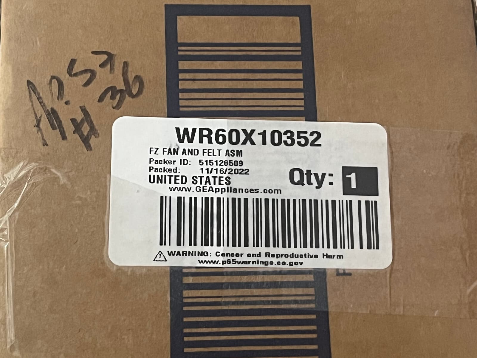 NEW  Genuine GE Refrigerator Evaporator Fan Motor WR60X10352 — thumbnail 5