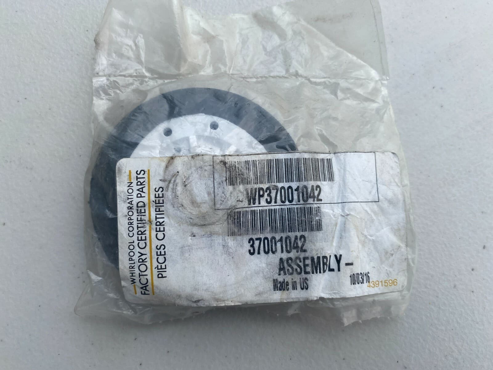 New Genuine Whirlpool Drum Support Roller WP37001042 (37001042) — thumbnail 6