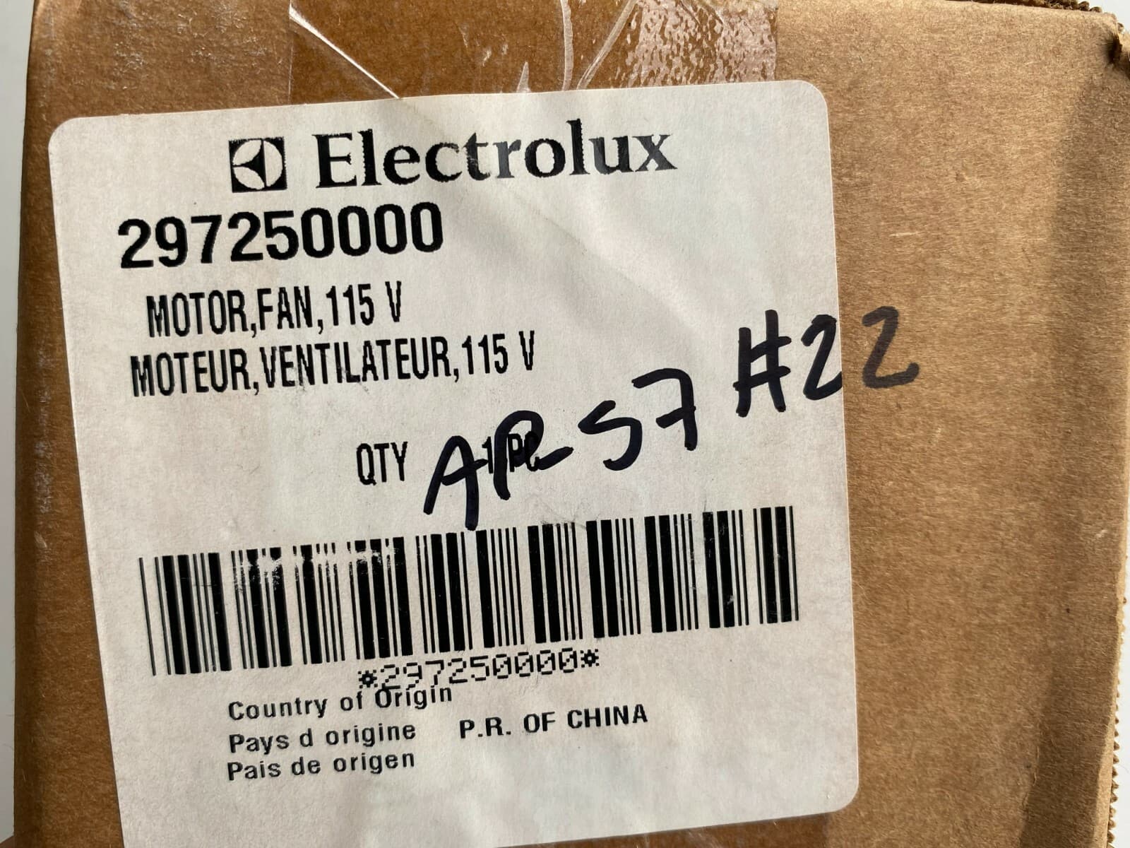 NEW Genuine Frigidaire Refrigerator Evaporator Fan Motor 297250000 — thumbnail 7