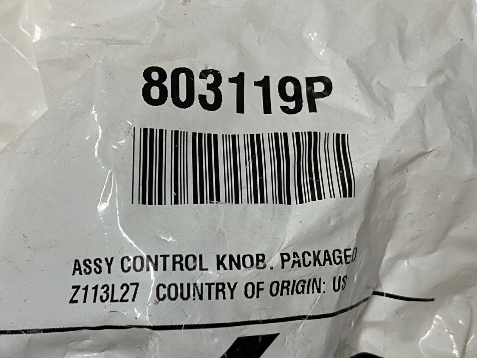 Genuine OEM Speed Queen Dryer Control Knob 803119P — thumbnail 4