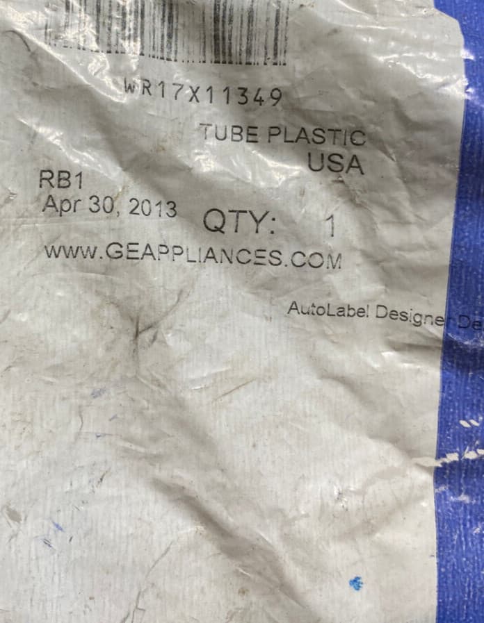 New Genuine OEM GE Ice Maker Water Line WR17X11349 — thumbnail 2