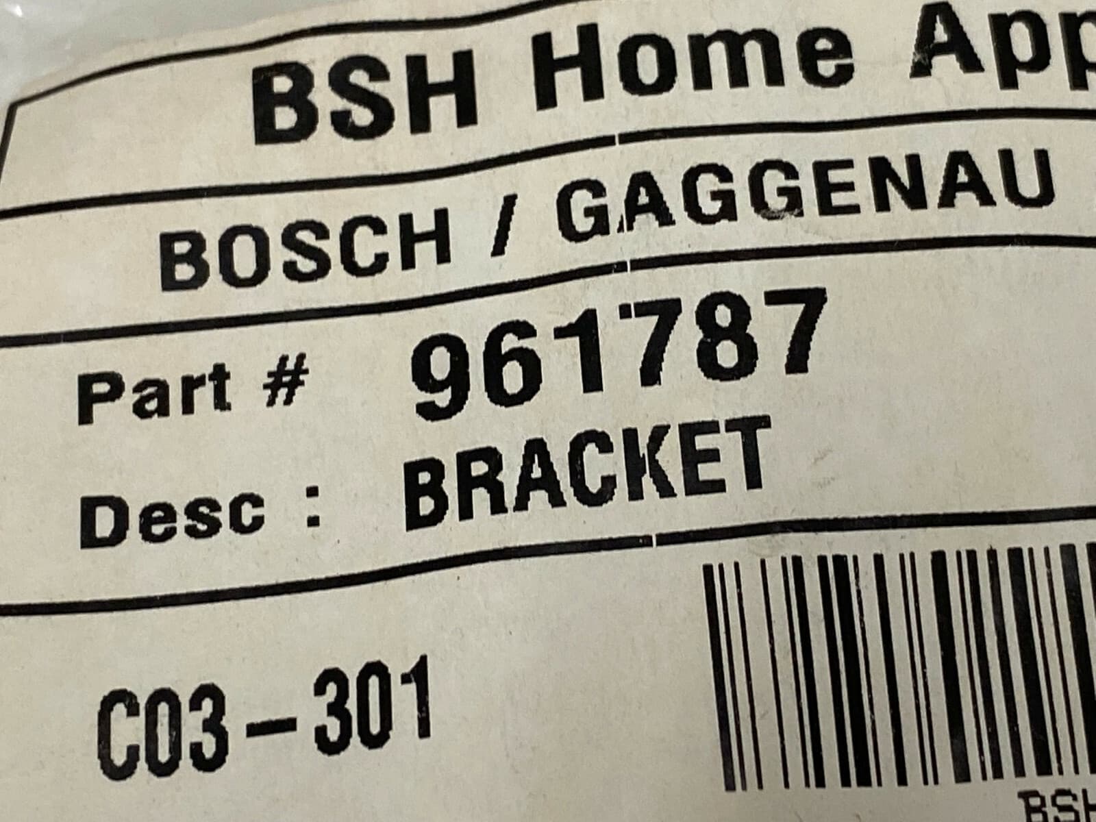 Genuine OEM Bosch Bracket 961787 — thumbnail 3