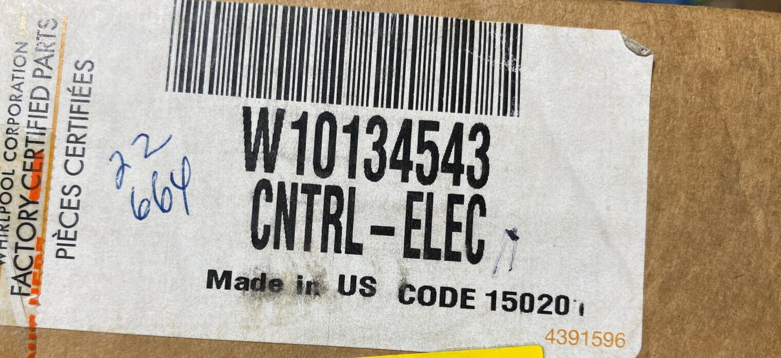 New Genuine OEM Whirlpool Range Control Board WPW10134543 W10134543 — thumbnail 3
