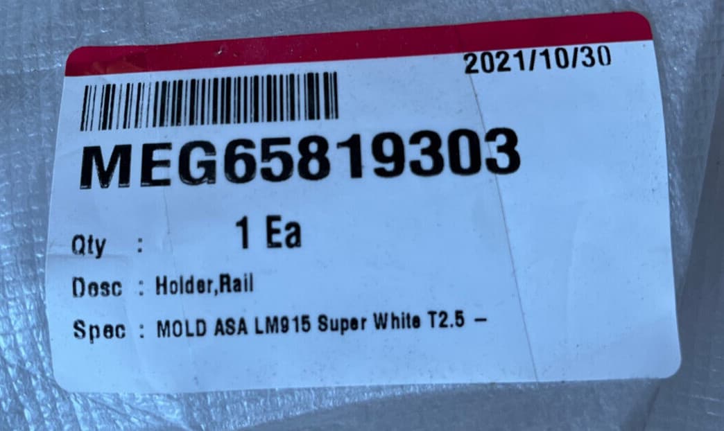 New Genuine LG Refrigerator Rail Holder Set MEG65819303 MEG65819304 — thumbnail 5