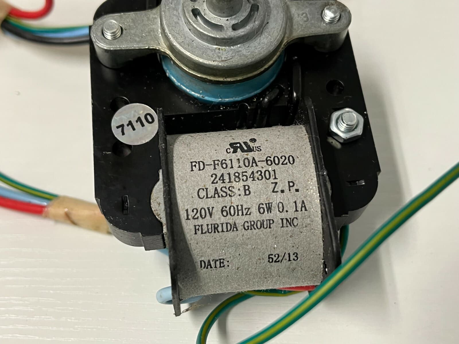 Genuine OEM Frigidaire Refrigerator Evaporator Fan Motor 241854301 — thumbnail 3
