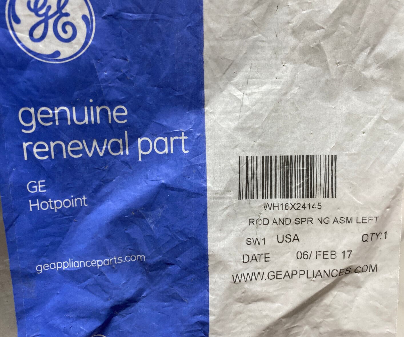 New Genuine OEM GE Suspension Rod  WH16X24145 — thumbnail 3