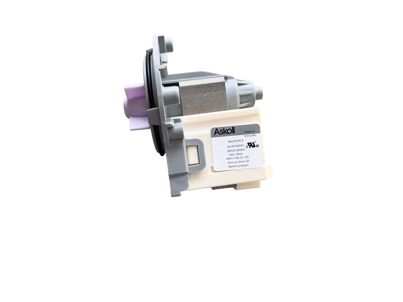 LP3503 Supco Washer Recirculation Pump Motor Replaces LG EAU61383503  New — thumbnail 3