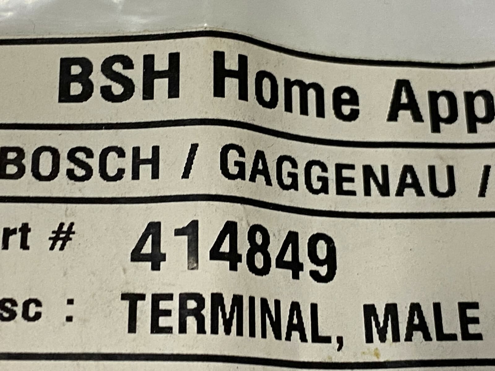 Genuine OEM Bosch Terminal  Male  414849 — thumbnail 2
