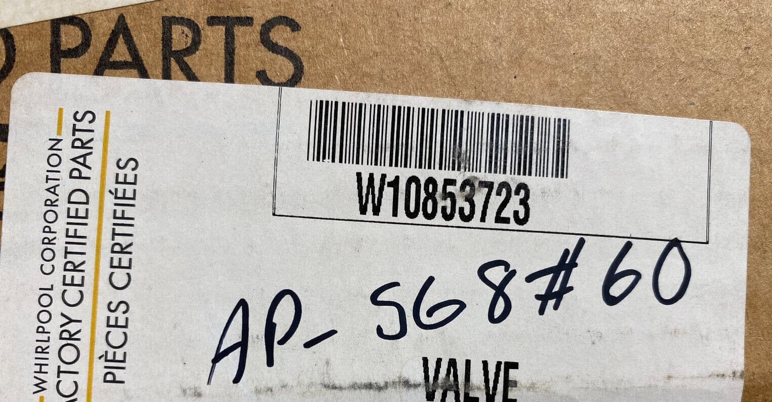 New Genuine OEM Whirlpool Washer Water Inlet Valve W10853723 — thumbnail 4