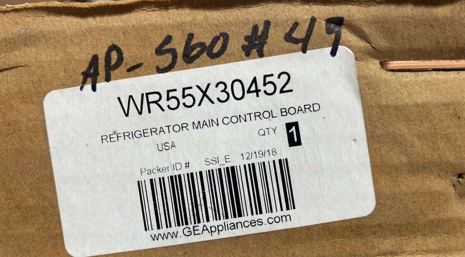 New Genuine OEM GE Refrigerator Electronic Control Board WR55X30452 — thumbnail 3