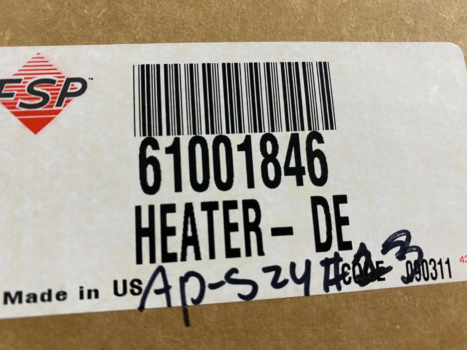 61001846  OEM Whirlpool Refrigerator Defrost Heater New Genuine — thumbnail 6
