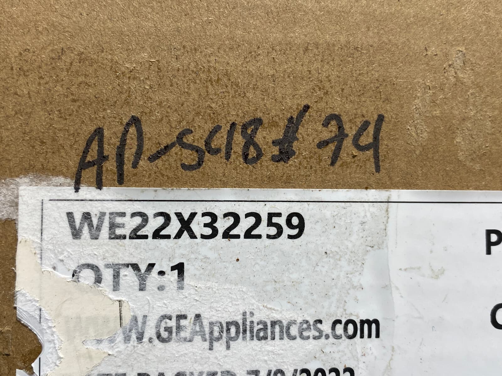 New Genuine OEM GE User Interface Board Fl Dryer WE22X32259 — thumbnail 7