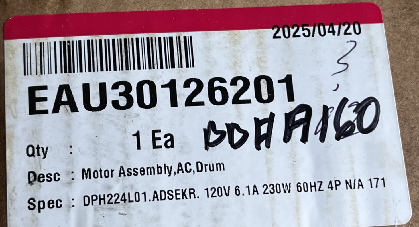 EAU30126201 OEM LG Drive Motor Assembly New Genuine — thumbnail 12