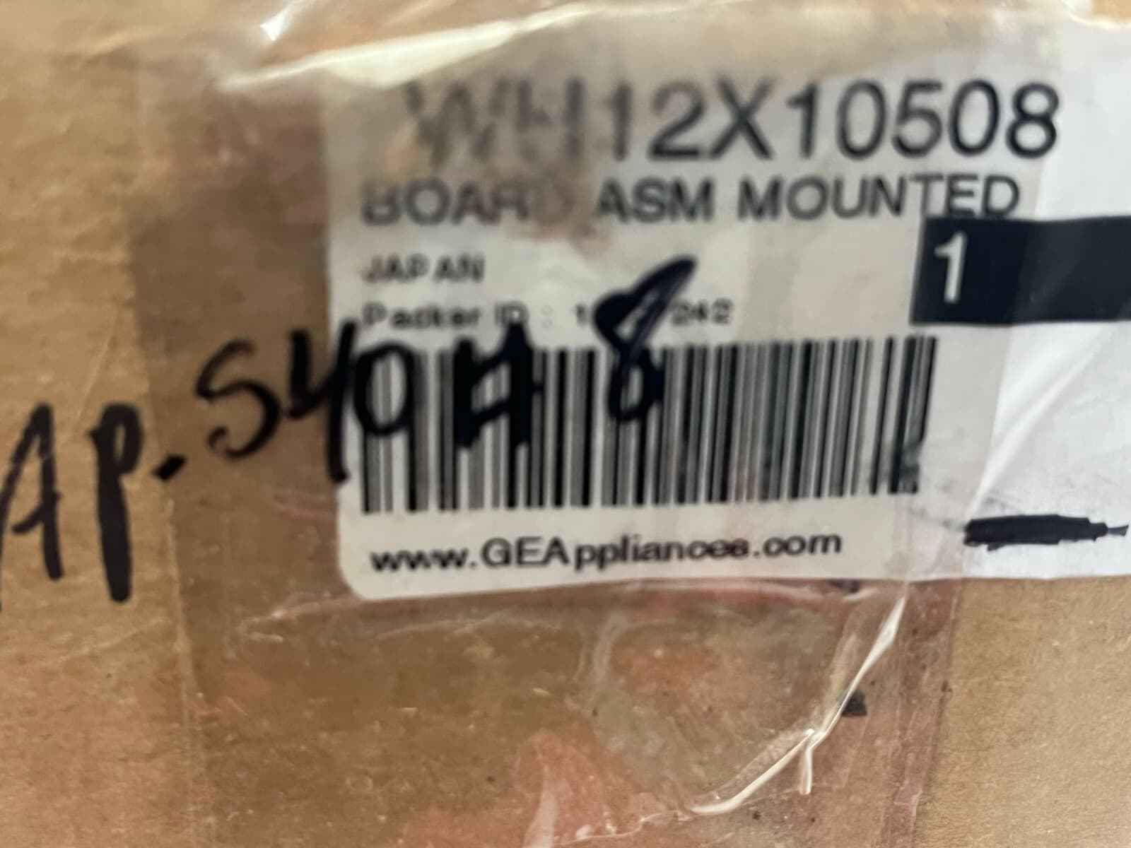 WH12X10508  NEW  Genuine OEM GE Washer Electronic Control Board — thumbnail 4