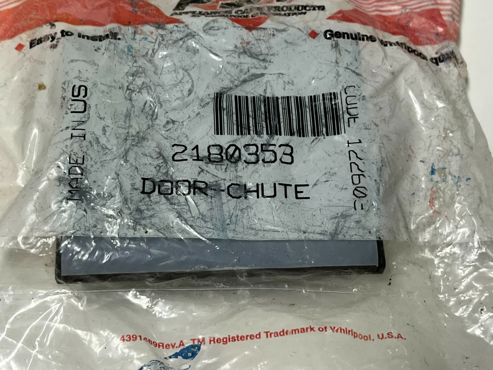 Genuine OEM Whirlpool Ice Dispenser Chute Door  2180353 — thumbnail 5