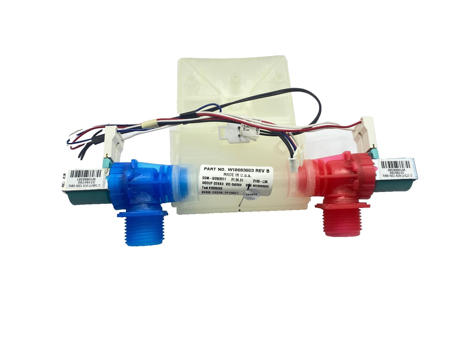 New OEM Genuine  Whirlpool Washer Water Valve W10683603 — thumbnail 8